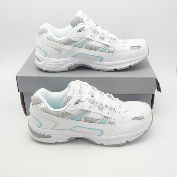 NEW VIONIC 23 Walk Women's 8.5 Comfort Casual Sneaker Athletic Shoes White Blue - Picture 4 of 11